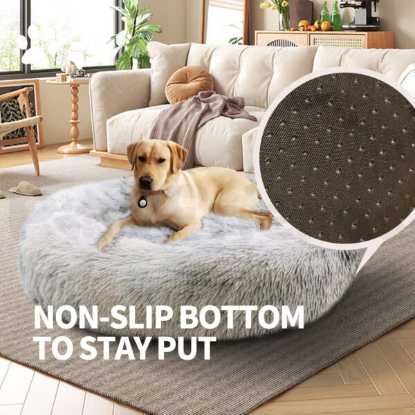 Pawfriends Pet Bed Dog Cat Large Beds Calming Warm Soft Cushion Mattress Plush Comfy 90cm