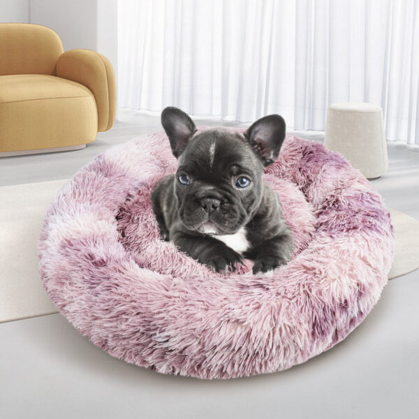 Pawfriends Dog Pet Cat Calming Bed Beds Large Mat Comfy Puppy Fluffy Donut Cushion Plush 70