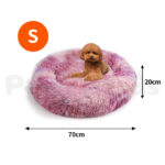 Pawfriends Dog Pet Cat Calming Bed Beds Large Mat Comfy Puppy Fluffy Donut Cushion Plush 70