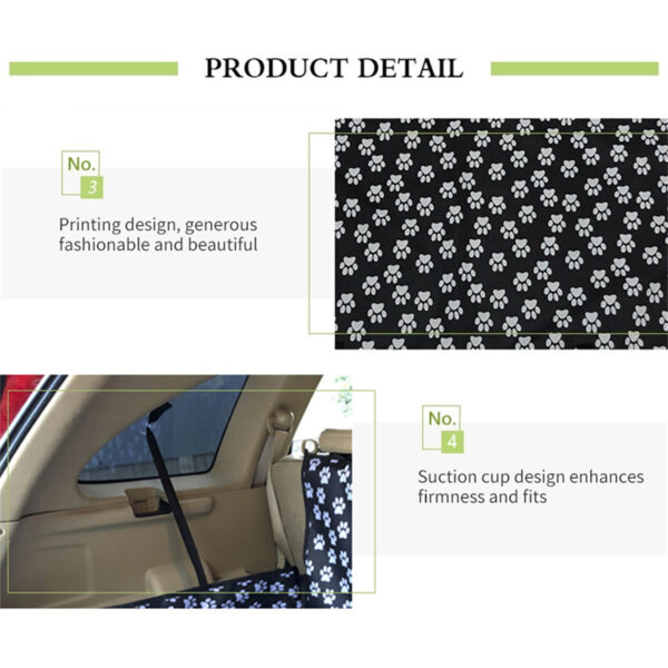 Pawfriends Waterproof Pet Dog Car Seat Cover Hammock Non-Slip Protection Premium Quality dog seat covers dog car hammock back seat cover for dogs dog car protector seat protector for dogs
