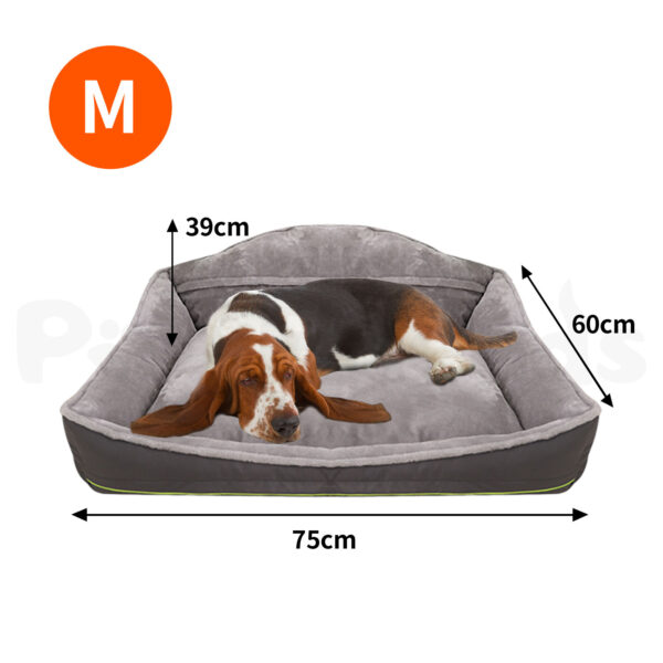 Pawfriends Sofa- Dog Bed Waterproof Washable Soft High Back Comfy Sleeping Kennel M dog bed calming dog bed memory foam dog bed waterproof dog bed puppy bed
