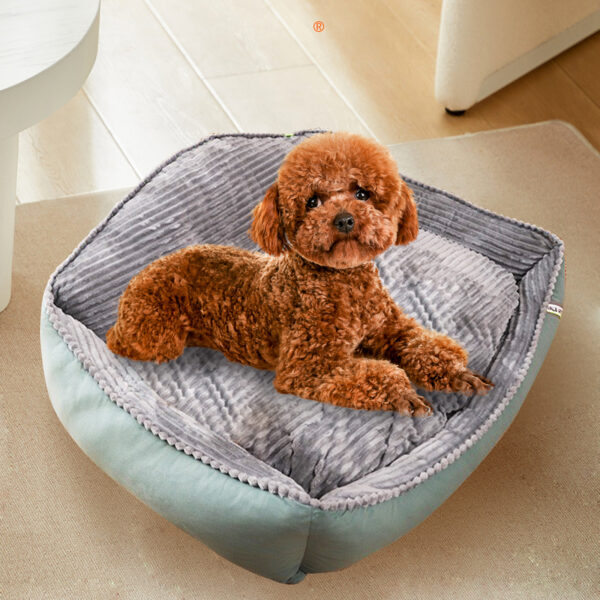 Pawfriends Pet Dog Bed Soft Warm Removable Washable High Back Mattress Puppy Sleep Mat S