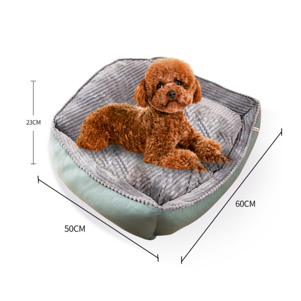 Pawfriends Pet Dog Bed Soft Warm Removable Washable High Back Mattress Puppy Sleep Mat S