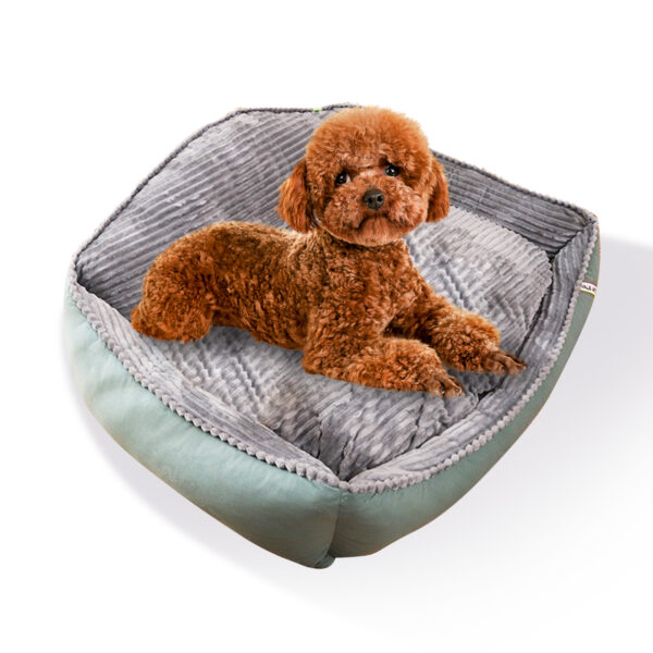 Pawfriends Pet Dog Bed Soft Warm Removable Washable High Back Mattress Puppy Sleep Mat S