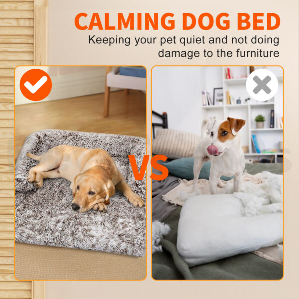 Pawfriends Pet Sofa Bed Dog Calming Sofa Cover Protector Cushion Plush Mat L dog bed calming dog bed memory foam dog bed waterproof dog bed puppy bed