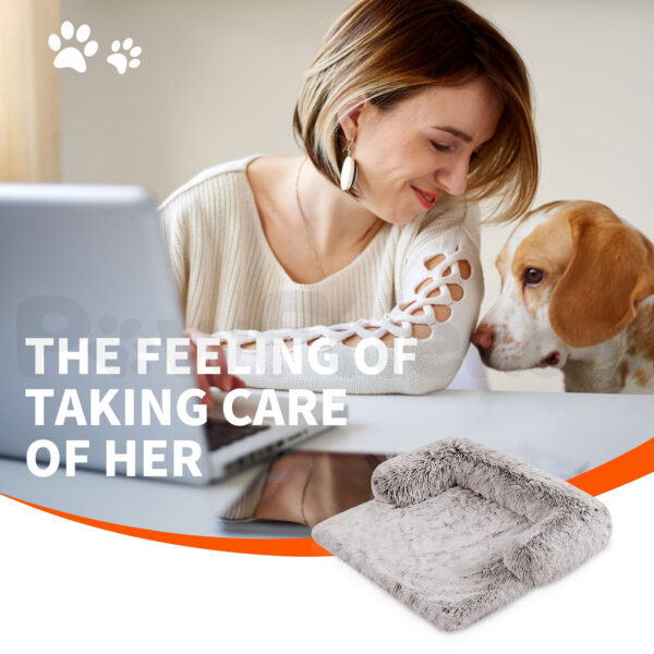 Pawfriends Pet Sofa Bed Dog Calming Sofa Cover Protector Cushion Plush Mat M dog bed calming dog bed memory foam dog bed waterproof dog bed puppy bed