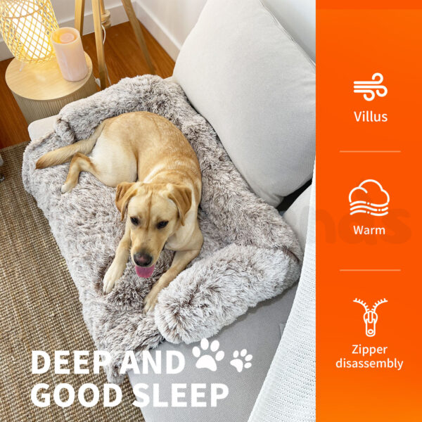Pawfriends Pet Sofa Bed Dog Calming Sofa Cover Protector Cushion Plush Mat S dog bed calming dog bed memory foam dog bed waterproof dog bed puppy bed