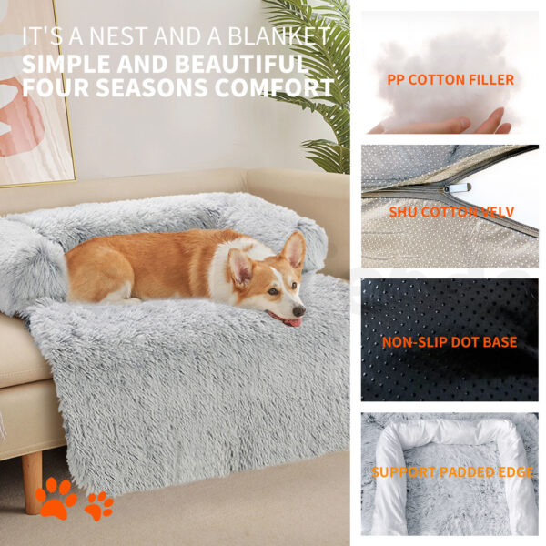Pawfriends Kids Pet Sofa Bed Dog Cat Calming Waterproof Sofa Cover Protector Slipcovers S dog bed calming dog bed memory foam dog bed waterproof dog bed puppy bed