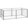 Large Outdoor Dog Kennel Secure Play Area Steel Mesh Pet Cage with Lockable Door