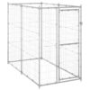 Outdoor Heavy Duty Dog Kennel Secure Lockable Pet Playpen Exercise Steel Cage
