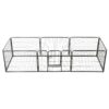 Heavy Duty Dog Playpen Indoor Outdoor Exercise Training Pet Safety Gate Black