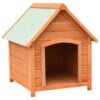 Dog House Solid Pine & Fir Wood 72x85x82 cm