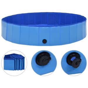 Foldable Pet Swimming Pool Durable PVC Anti-Slip Indoor Outdoor Dog Cooling Bath