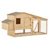 Deluxe Wooden Chicken Coop Hen House Poultry Hutch Cage with Ramp and Tray