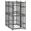 Outdoor Dog Kennel Steel 1.84 m²