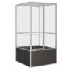 Spacious Galvanised Steel Bird Cage Outdoor Aviary with Secure Lock Ventilated