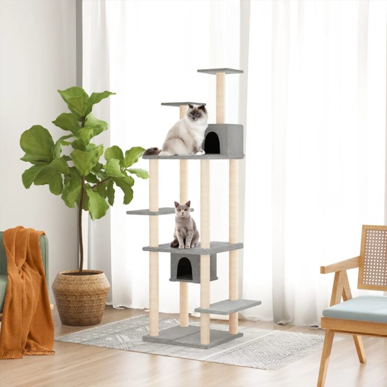 Deluxe Multi-Level Cat Tree Tower with Soft Plush & Sisal Scratch Posts