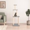 Deluxe Multi-Level Cat Tree Tower with Soft Plush & Sisal Scratching Posts