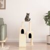 Deluxe Cream Cat Tree Tower Multi-Level with Sisal Scratching Posts Ladder