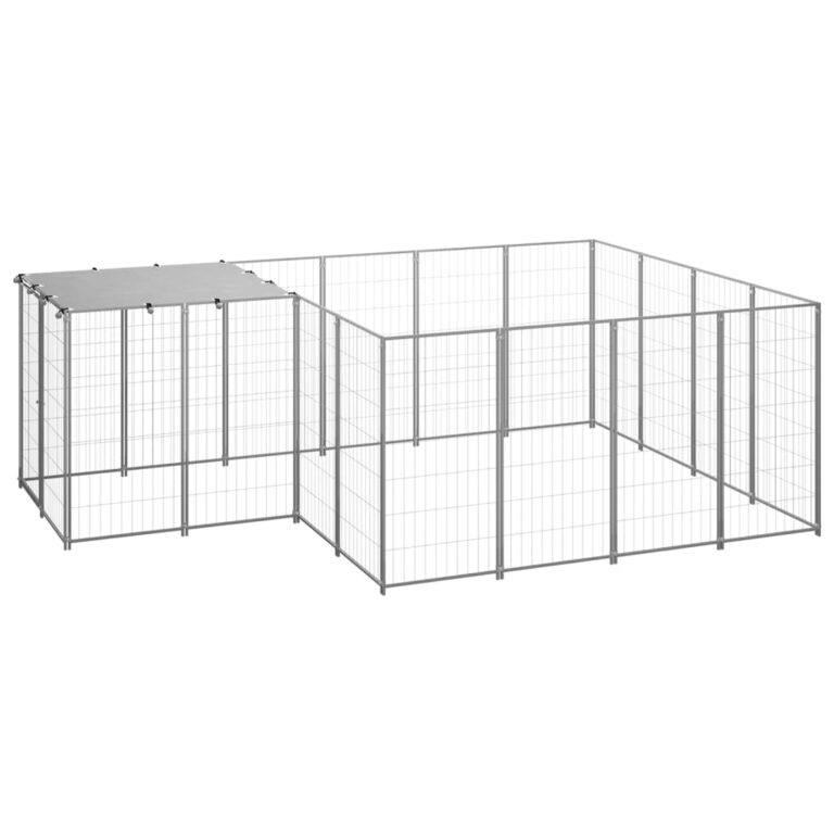 Spacious Outdoor Dog Kennel Playpen Large Secure Exercise Area with Water-Resistant Roof