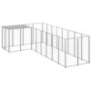 Dog Kennel Silver 6.05 m² Steel