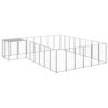 Dog Kennel Silver 15.73 m² Steel