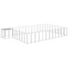 Dog Kennel Silver 30.25 m² Steel