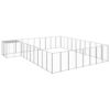 Dog Kennel Silver 25.41 m² Steel