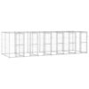 Outdoor Dog Kennel Galvanised Steel 14.52 m²