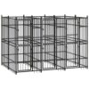 Outdoor Dog Kennel Steel 5.53 m²