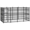 Outdoor Dog Kennel Steel 7.37 m²