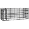 Outdoor Dog Kennel Steel 9.22 m²