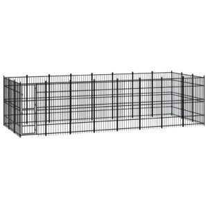 Outdoor Dog Kennel Steel 22.12 m²