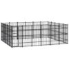 Outdoor Dog Kennel Steel 27.65 m²