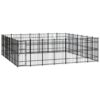 Outdoor Dog Kennel Steel 45.16 m²