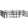 Outdoor Dog Kennel Steel 51.61 m²