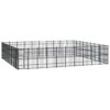 Outdoor Dog Kennel Steel 82.94 m²