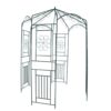 Garden Arch Pavilion  Wrought Iron Weather Resistant Climbing Plants Green