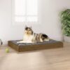 Dog Bed Honey Brown 91.5x64x9 cm Solid Wood Pine