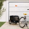 Pet Bike Trailer Durable Iron Frame Comfortable Oxford Fabric Safe Travel