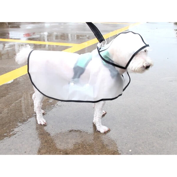 Pawfriends TPU Transparent Pet Cape Raincoat Large Dog Teddy Fado Koki Dog Dog Clothing Puppy Waterproof Pet Dog Raincoat  Jacket  Clothes Rainwear  Outdoor Hoodies