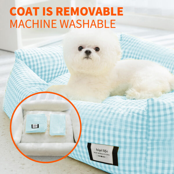 Pawfriends Pet Sleeping Kennel Washable Dog Bed Comfortable Breathable Warm Dog Kennel Blue Pet Sleeping Kennel  Washable Dog Bed  Comfortable  Breathable  Warm Dog Kennel