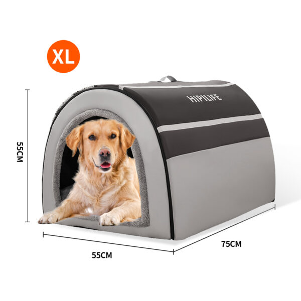 Pawfriends One Nest Both Purposes Pet  Fully Enclosed Dog Tent Zippered Detachable Dogs Bed One Nest Both Purposes  Pet Dog Tent  Fully Enclosed  Removable Washable  Dog Kennel
