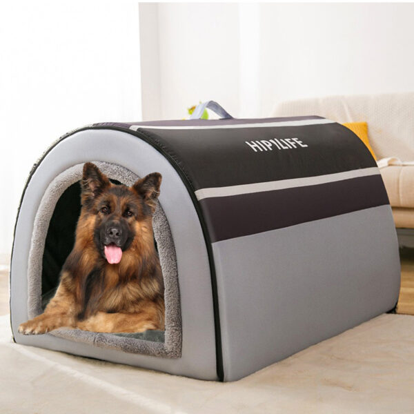 Pawfriends Pet Dog Cat Nest Bed Tent House Puppy Cushion Warm Fluffy Enclosed Pet Tent Grey One Nest Both Purposes  Pet Dog Tent  Fully Enclosed  Removable Washable  Dog Kennel