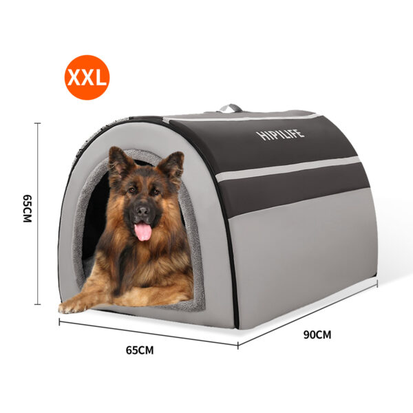 Pawfriends Pet Dog Cat Nest Bed Tent House Puppy Cushion Warm Fluffy Enclosed Pet Tent Grey One Nest Both Purposes  Pet Dog Tent  Fully Enclosed  Removable Washable  Dog Kennel