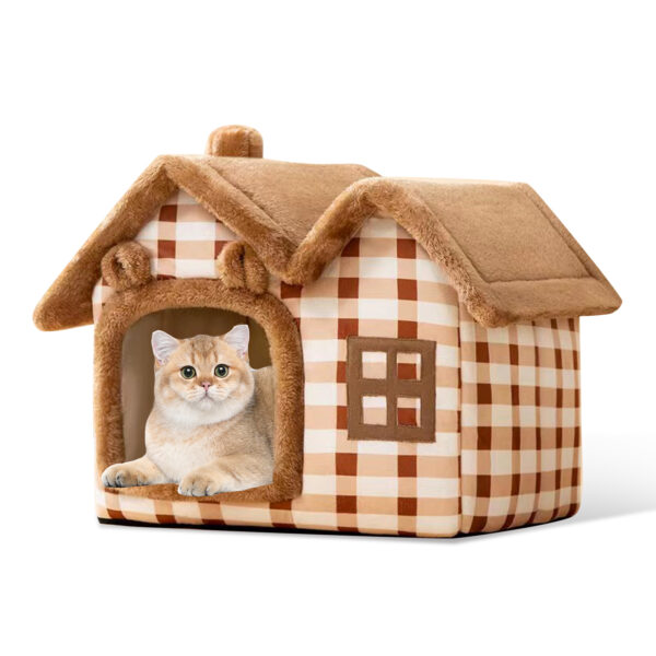 Pawfriends Pet Cat Dog Tent Indoor Dog House Waterproof Anti-slip Detachable Design Pet Bed