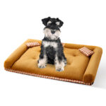 Pawfriends Pet Dog Cat Calming Bed Sleeping Kennel Super Soft Mat Pad Warm Detachable Nest