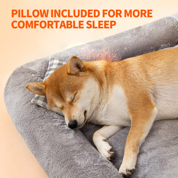 Pawfriends Pet Calming Bed Dogs Cat Sleeping Kennel Super Soft Mat Pad Warm Detachable Nest