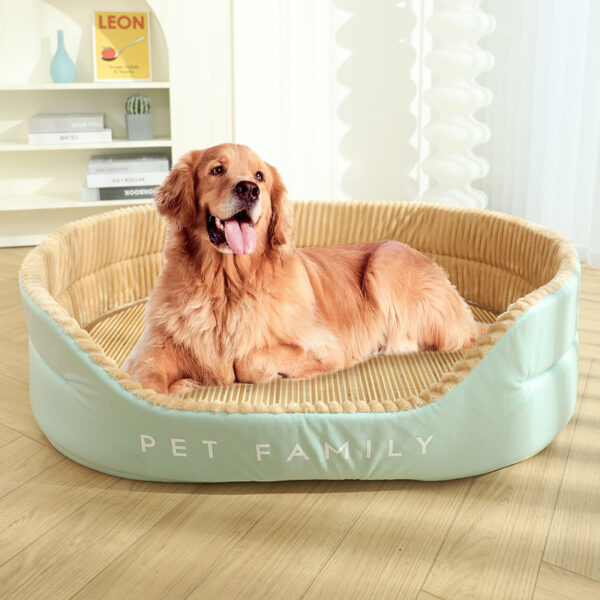 Pawfriends XL Large Pet Bed Dog Cat Calming Sleeping Bed Comfy Warm Cave Washable Mat Khaki Dogs Beds  Cats Bed  Washable  Soft Comfy  Calming