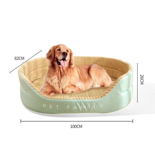 Pawfriends XL Large Pet Bed Dog Cat Calming Sleeping Bed Comfy Warm Cave Washable Mat Khaki Dogs Beds  Cats Bed  Washable  Soft Comfy  Calming